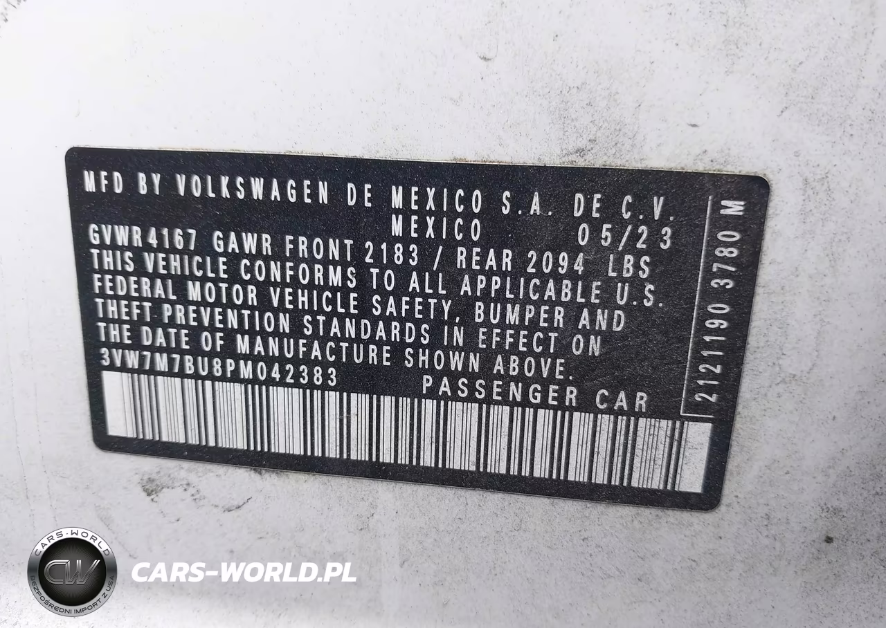 2023 Volkswagen Jetta 1.5T Se VIN:3VW7M7BU8PM042383 - 9