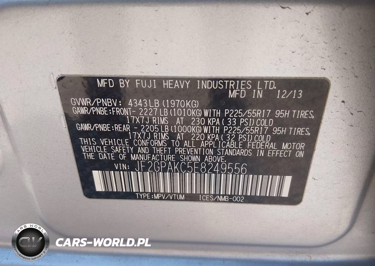 2014 Subaru Xv Crosstrek 2.0I Limited VIN:JF2GPAKC5E8249556 - 9