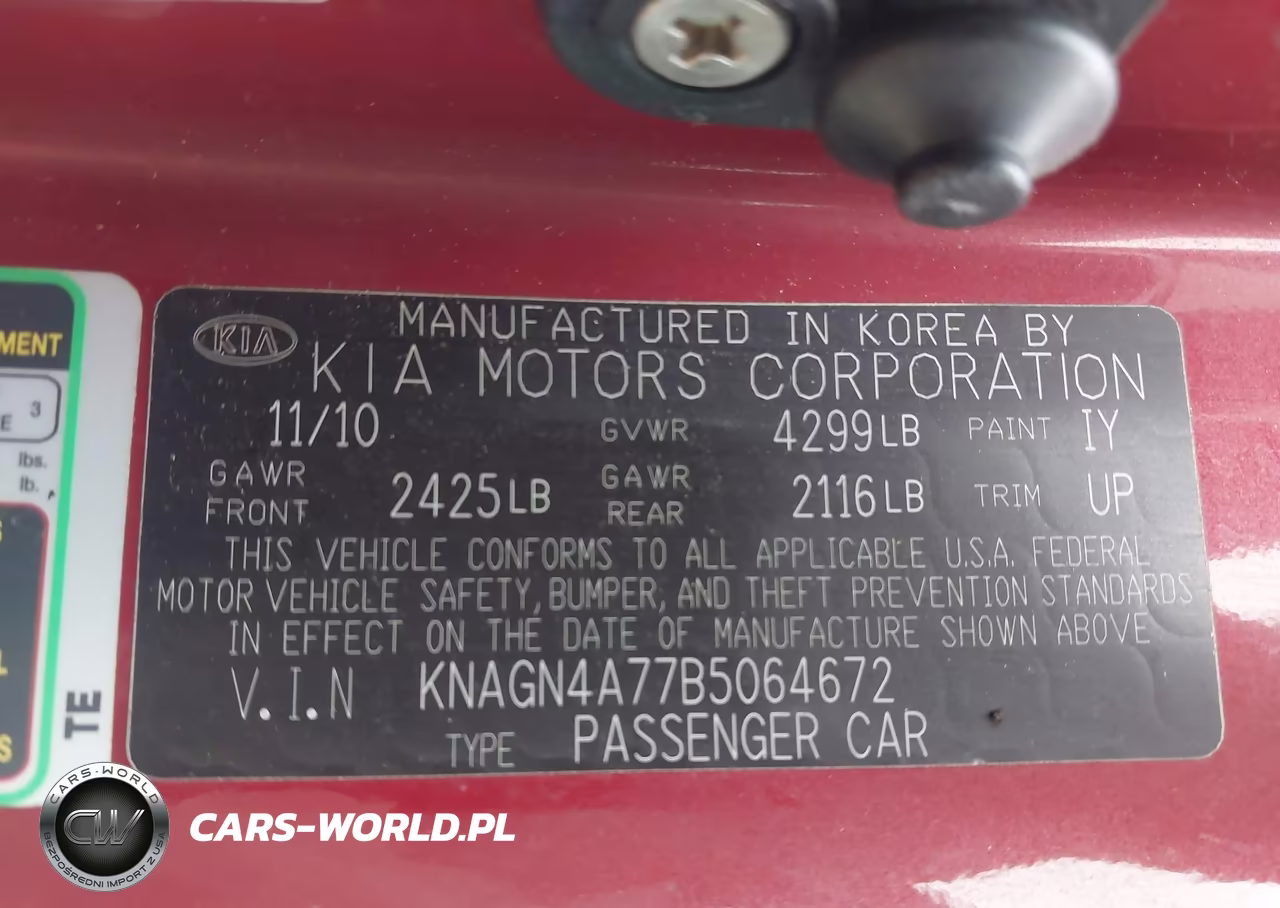 2011 Kia Optima Ex VIN:KNAGN4A77B5064672 - 9