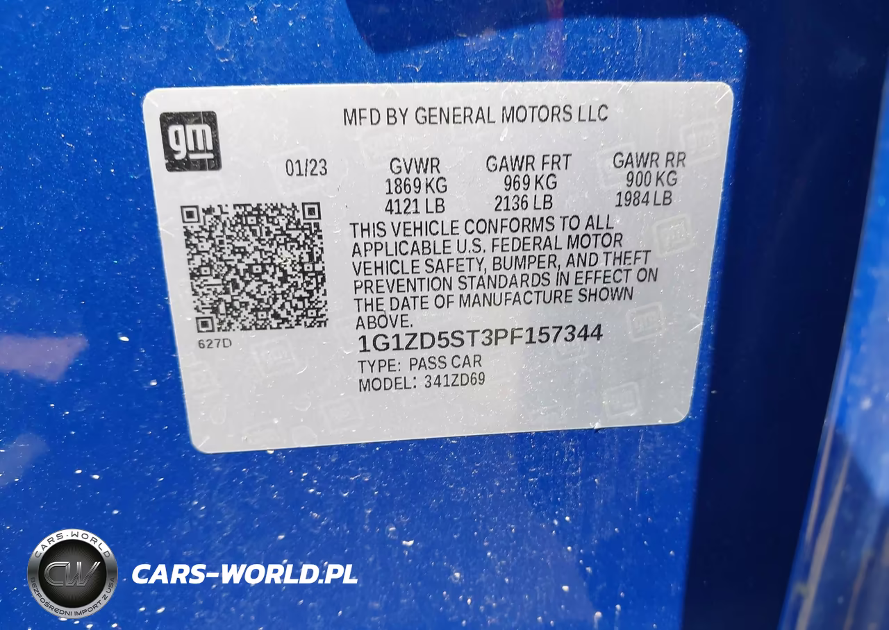2023 Chevrolet Malibu Fwd 1Lt VIN:1G1ZD5ST3PF157344 - 9