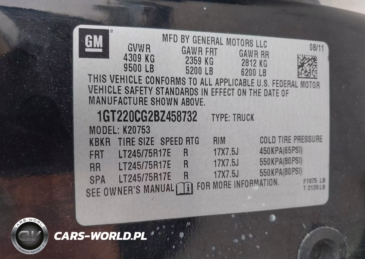 2011 GMC Sierra 2500Hd Sle VIN:1GT220CG2BZ458732 - 9