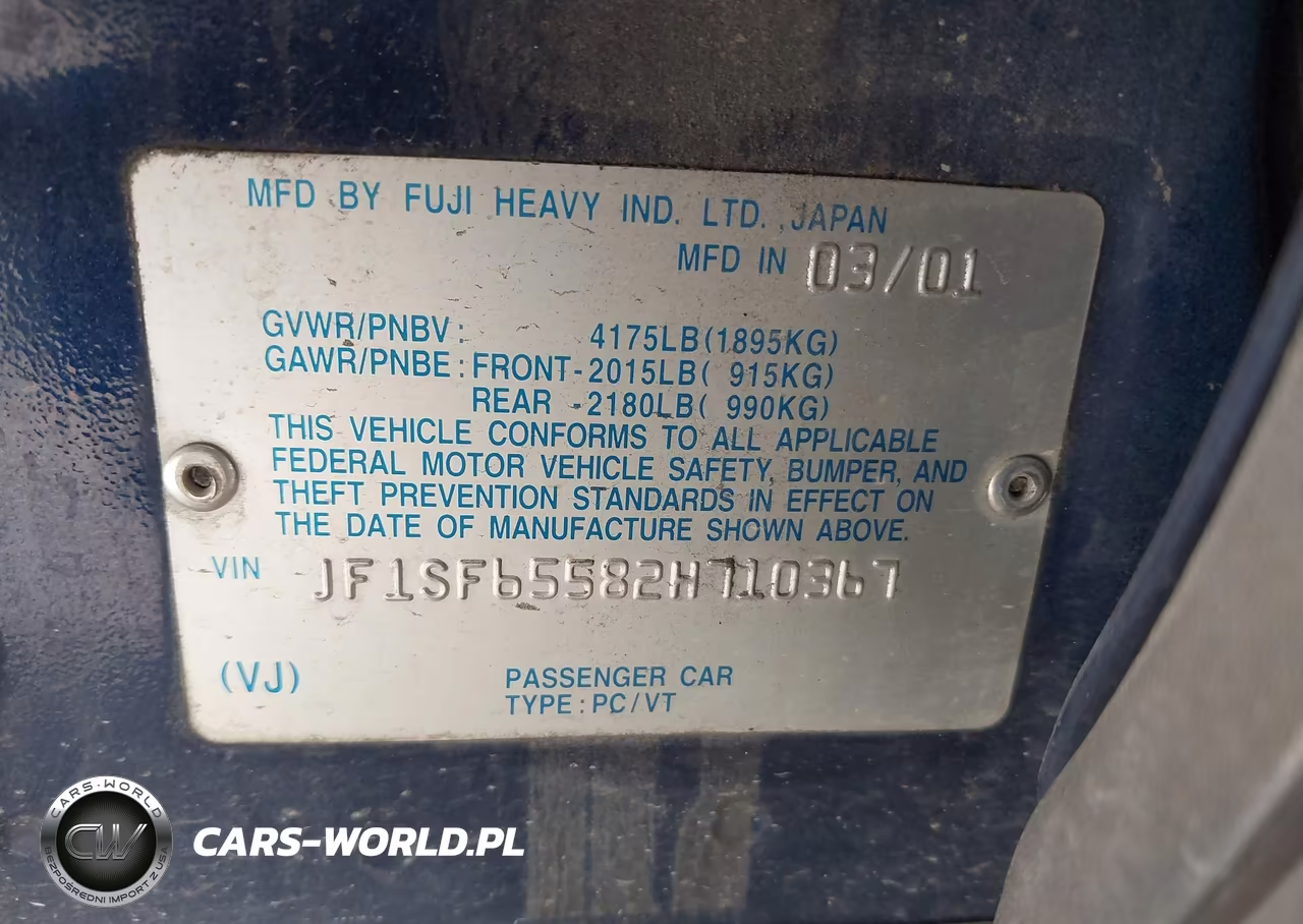 2002 Subaru Forester S VIN:JF1SF65582H710367 - 9