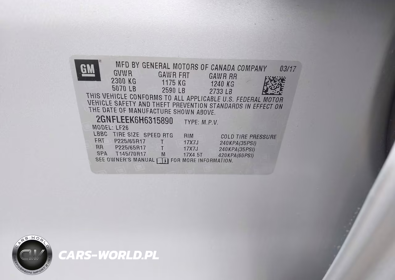 2017 Chevrolet Equinox Ls VIN:2GNFLEEK6H6315890 - 9