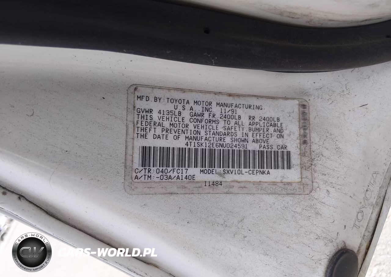 1992 Toyota Camry Le VIN:4T1SK12E6NU024591 - 9