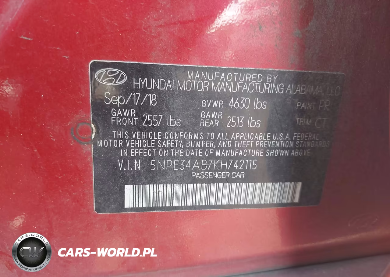 2019 Hyundai Sonata Limited 2.0T VIN:5NPE34AB7KH742115 - 9