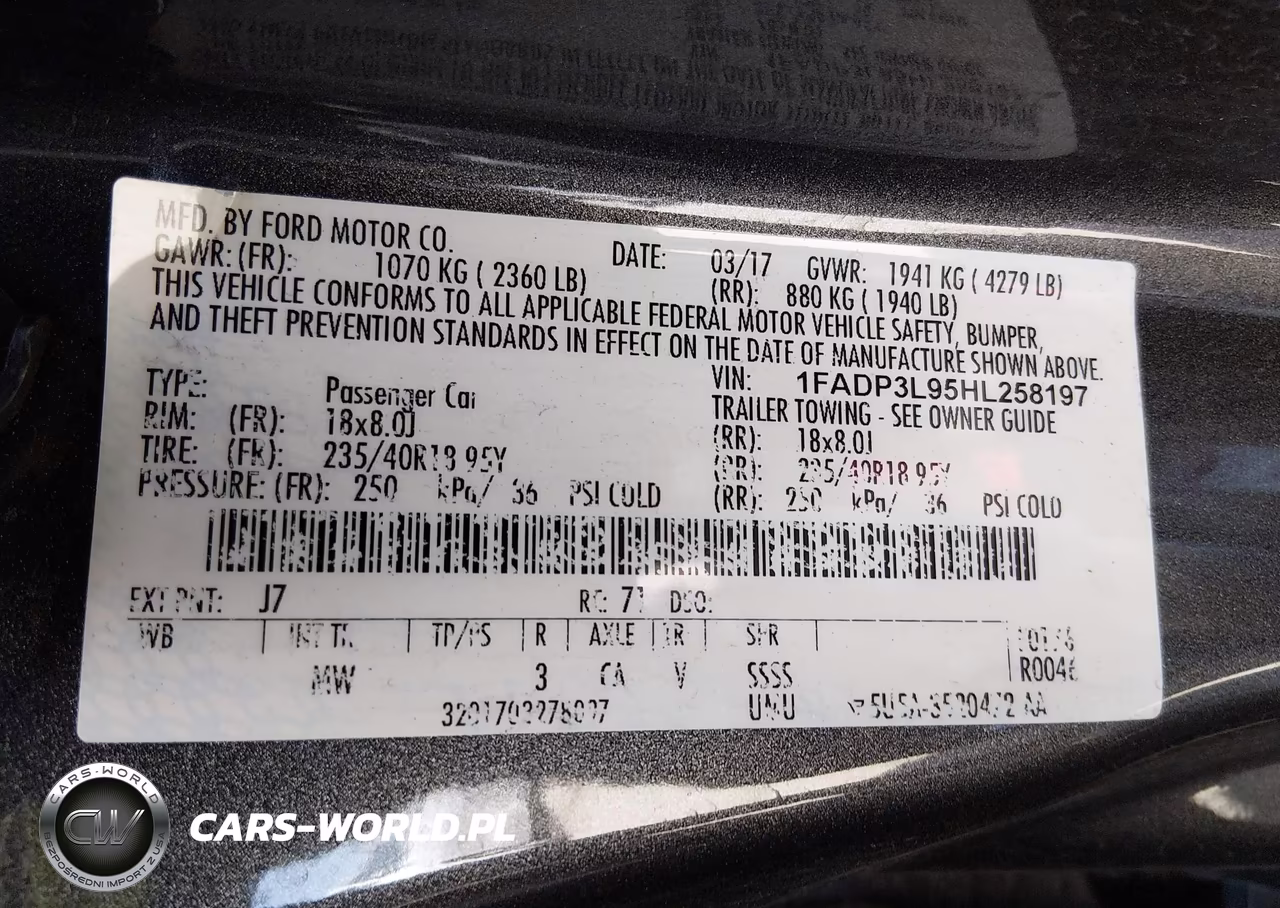 2017 Ford Focus St VIN:1FADP3L95HL258197 - 9