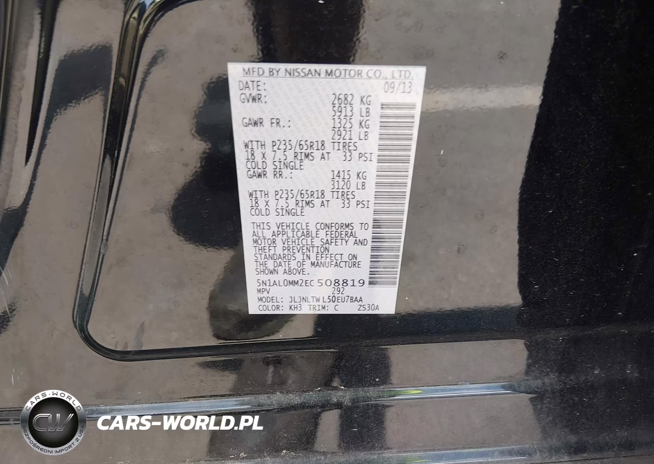 2014 Infiniti Qx60 VIN:5N1AL0MM2EC508819 - 9