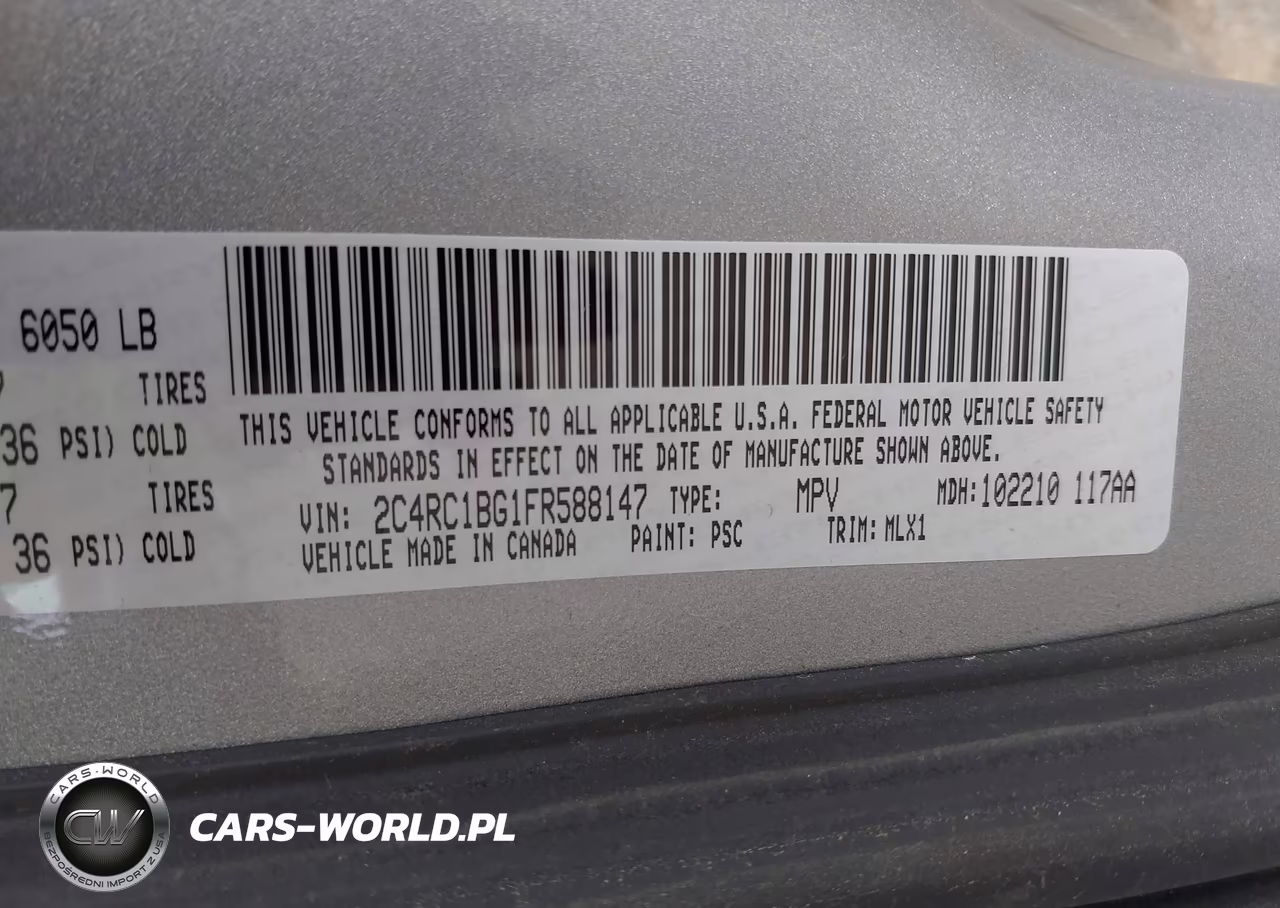 2015 Chrysler Town & Country Touring VIN:2C4RC1BG1FR588147 - 9