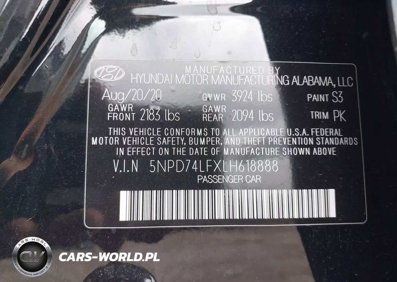 2020 Hyundai Elantra Se VIN:5NPD74LFXLH618888 - 9