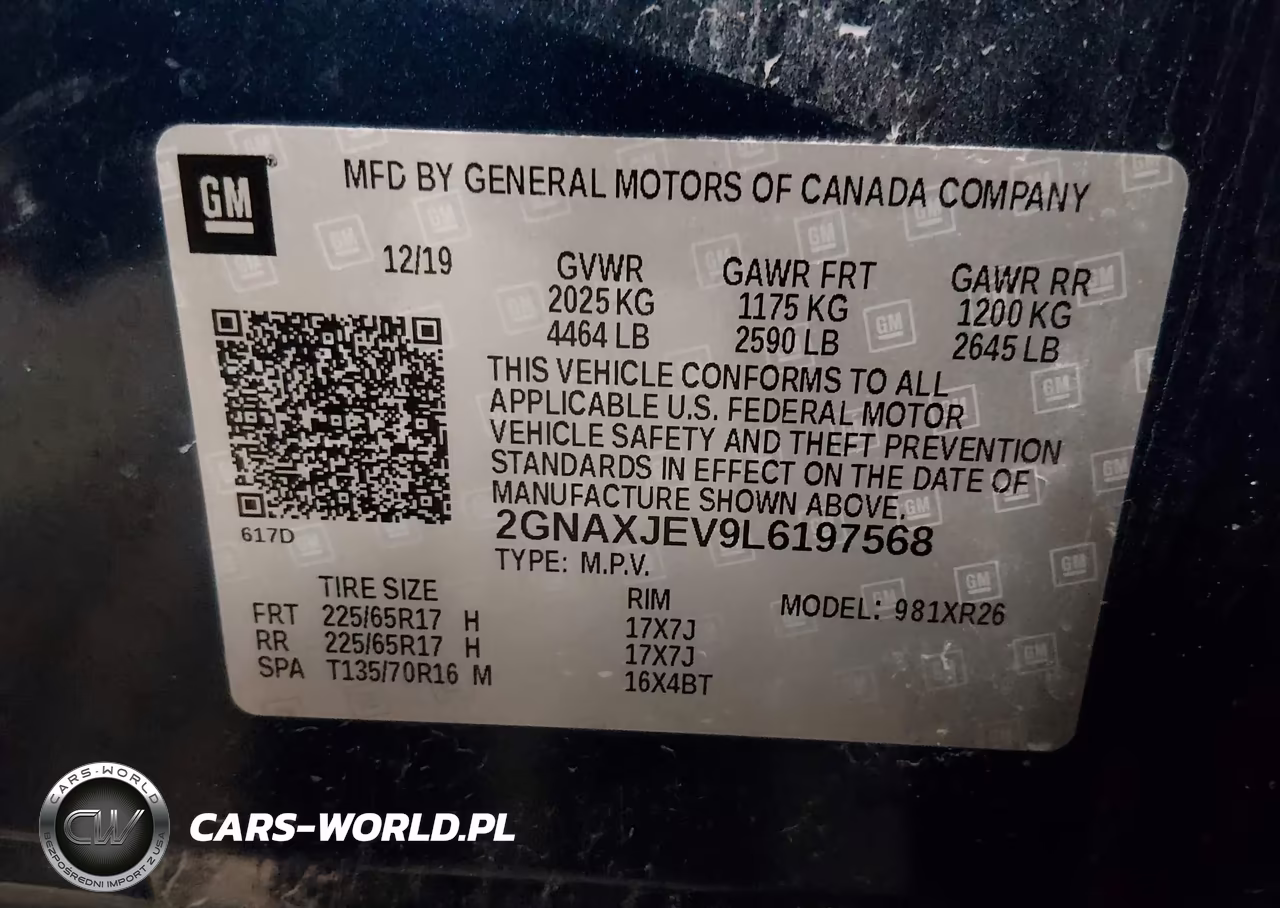 2020 Chevrolet Equinox Fwd 2Fl VIN:2GNAXJEV9L6197568 - 9