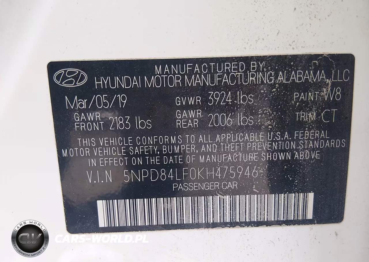 2019 Hyundai Elantra Sel VIN:5NPD84LF0KH475946 - 9