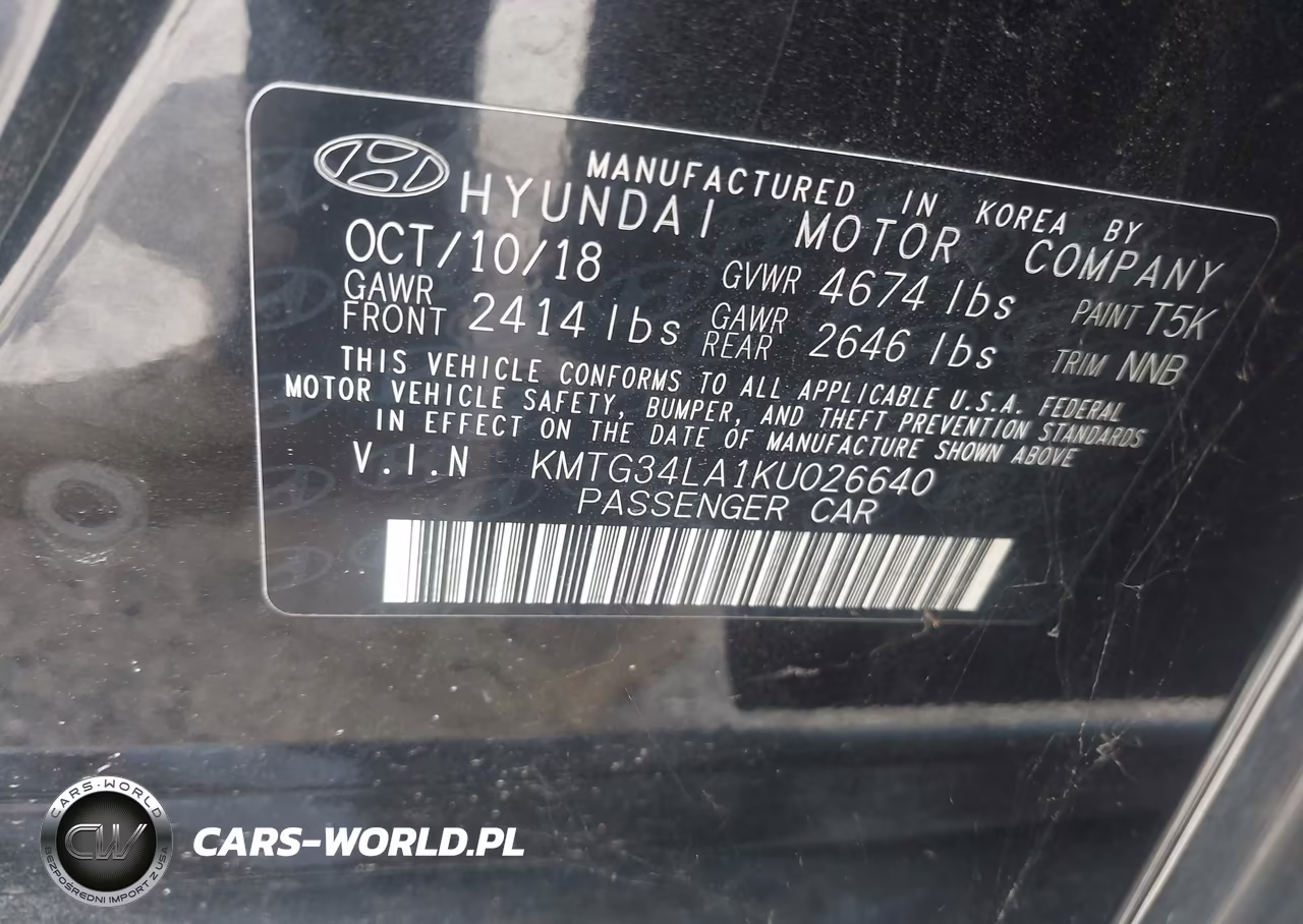 2019 Genesis G70 2.0T Advanced VIN:KMTG34LA1KU026640 - 9