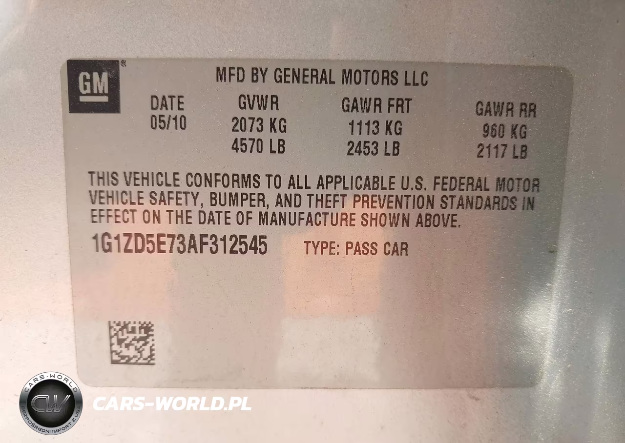 2010 Chevrolet Malibu Lt VIN:1G1ZD5E73AF312545 - 9