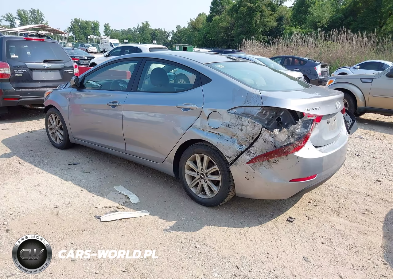 2016 Hyundai Elantra Se VIN:5NPDH4AE8GH681436 - 3