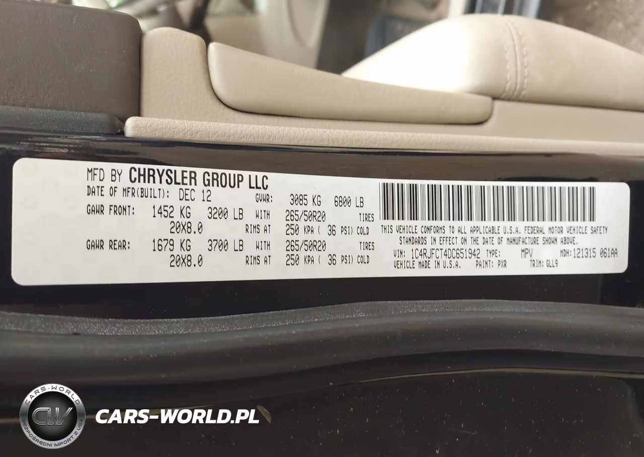 2013 Jeep Grand Cherokee Overland VIN:1C4RJFCT4DC651942 - 9