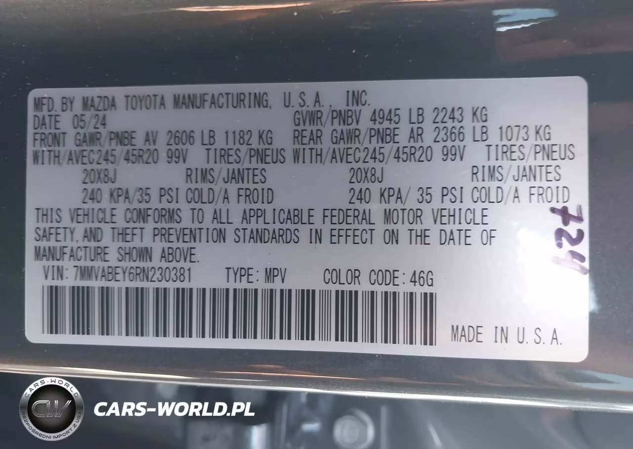 2024 Mazda Cx-50 2.5 Turbo Premium Plus VIN:7MMVABEY6RN230381 - 9