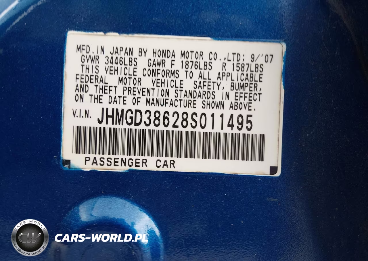 2008 Honda Fit Sport VIN:JHMGD38628S011495 - 9
