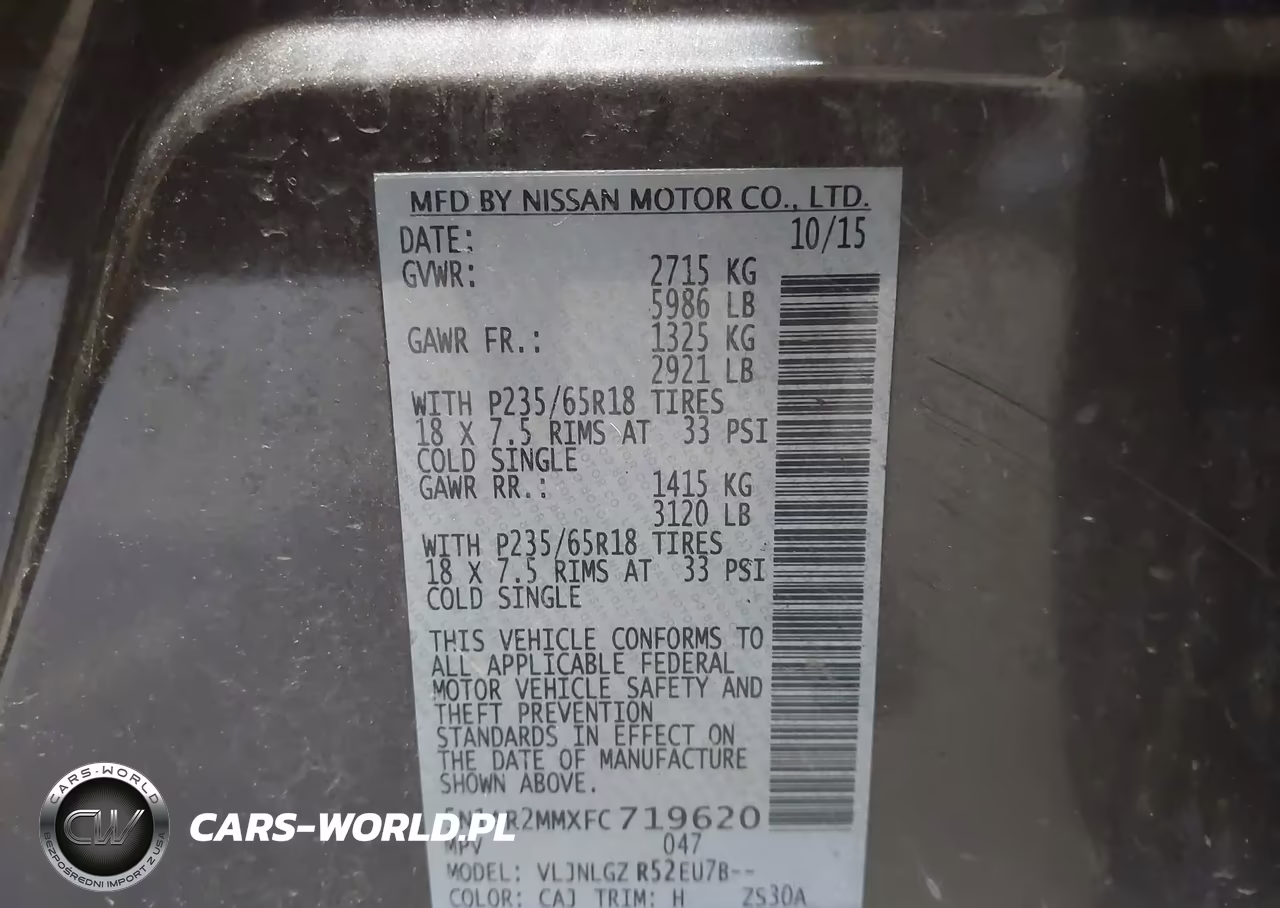 2015 Nissan Pathfinder Sl VIN:5N1AR2MMXFC719620 - 9
