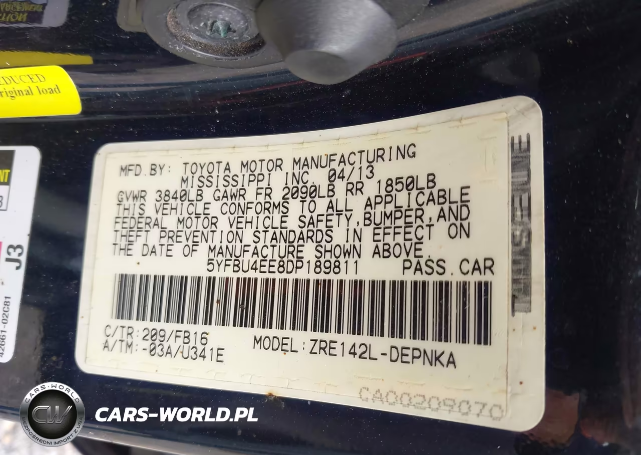 2013 Toyota Corolla Le VIN:5YFBU4EE8DP189811 - 9