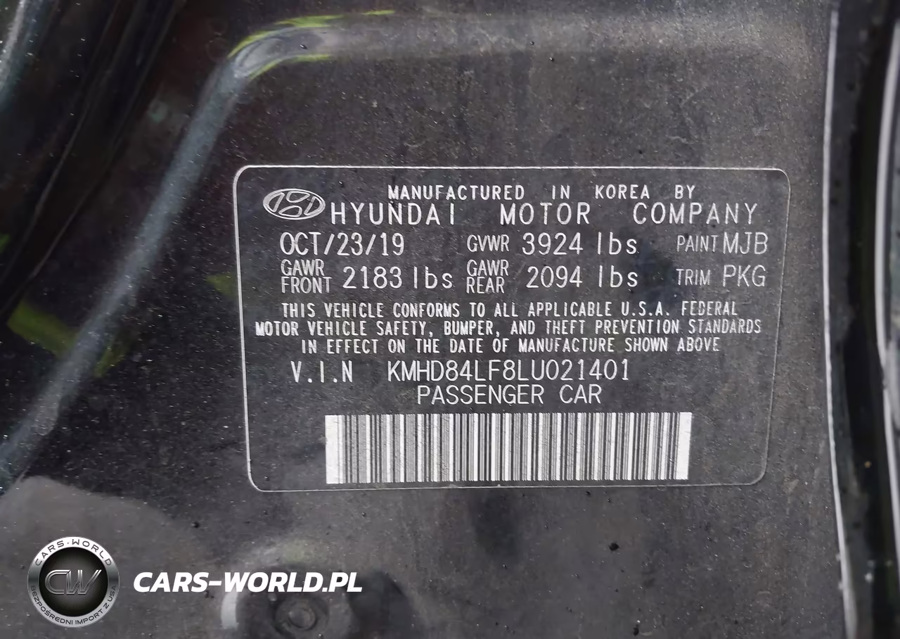 2020 Hyundai Elantra Sel VIN:KMHD84LF8LU021401 - 9