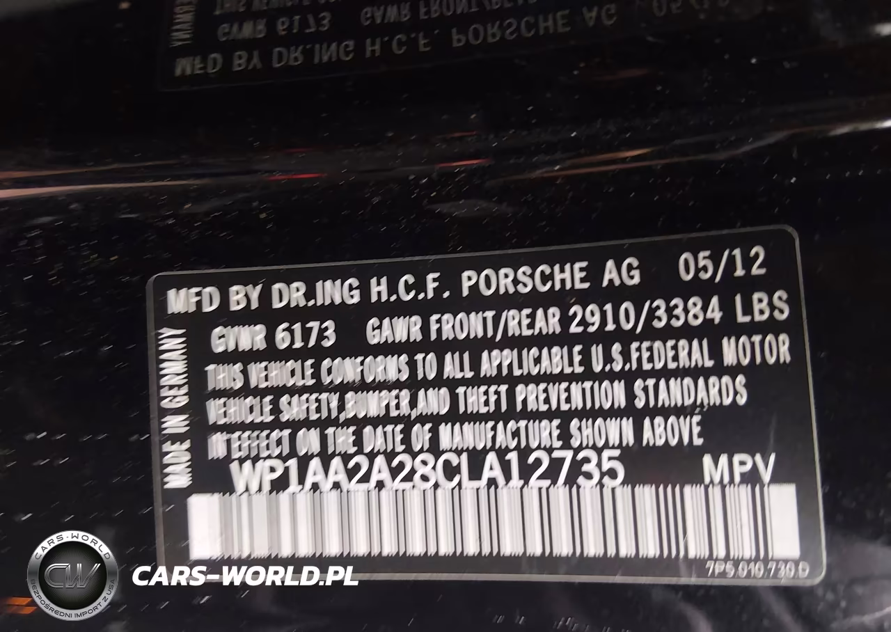 2012 Porsche Cayenne VIN:WP1AA2A28CLA12735 - 9