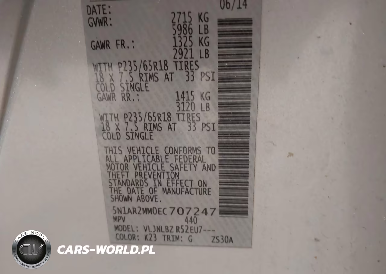 2014 Nissan Pathfinder S VIN:5N1AR2MM0EC707247 - 9