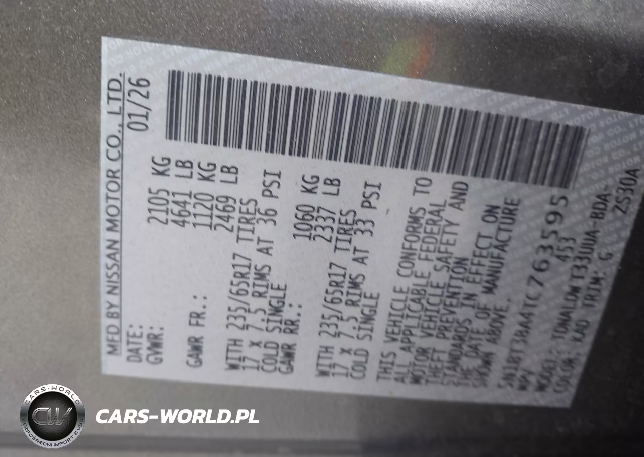 2026 Nissan Rogue Sv VIN:5N1BT3BA4TC763595 - 9