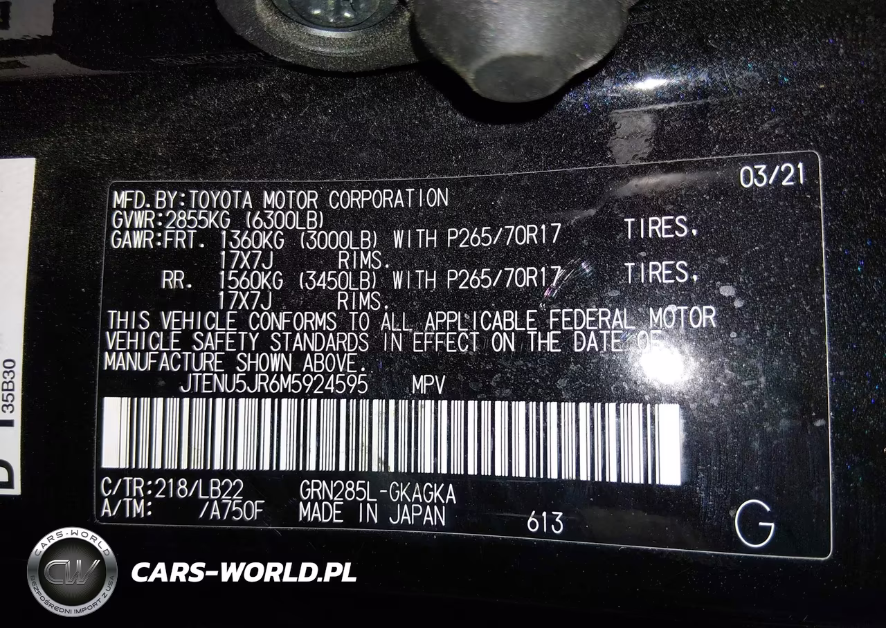 2021 Toyota 4Runner Sr5 Premium VIN:JTENU5JR6M5924595 - 9