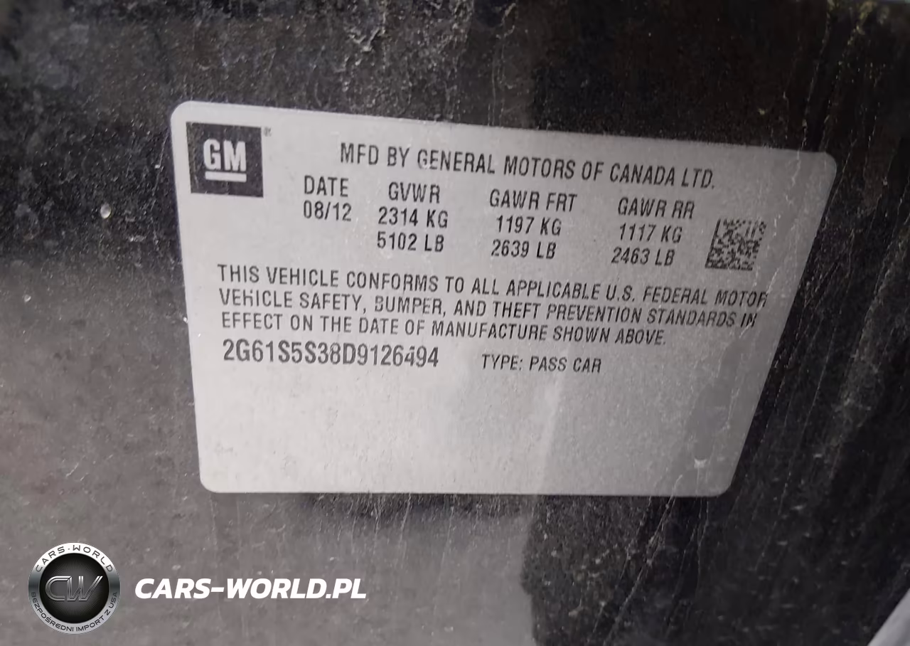 2013 Cadillac Xts Premium VIN:2G61S5S38D9126494 - 9