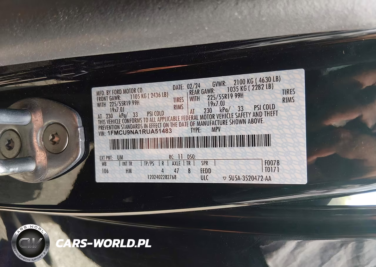 2024 Ford Escape St-Line Select VIN:1FMCU9NA1RUA51483 - 9