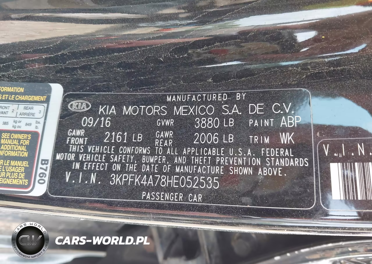 2017 Kia Forte Lx VIN:3KPFK4A78HE052535 - 9