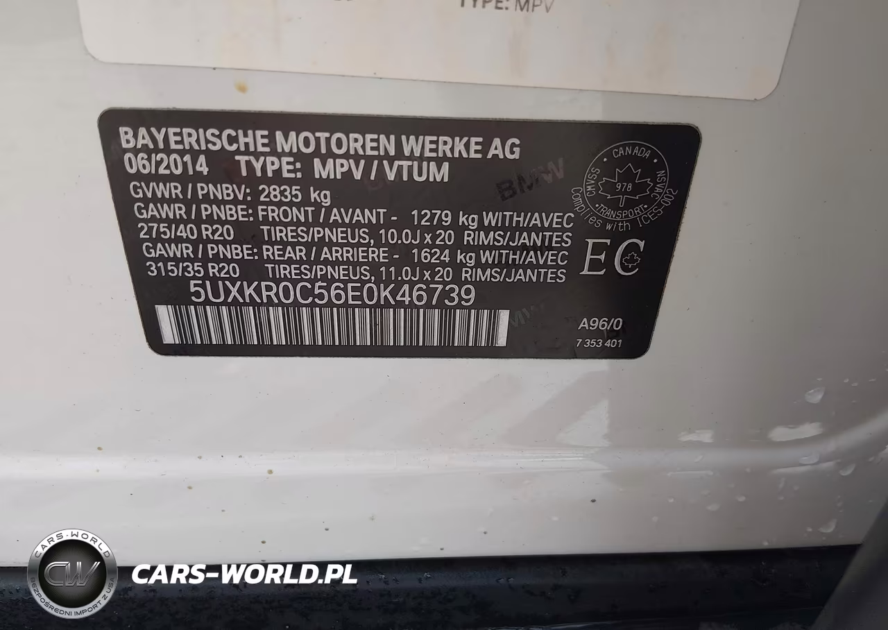 2014 BMW X5 xDrive35I VIN:5UXKR0C56E0K46739 - 9
