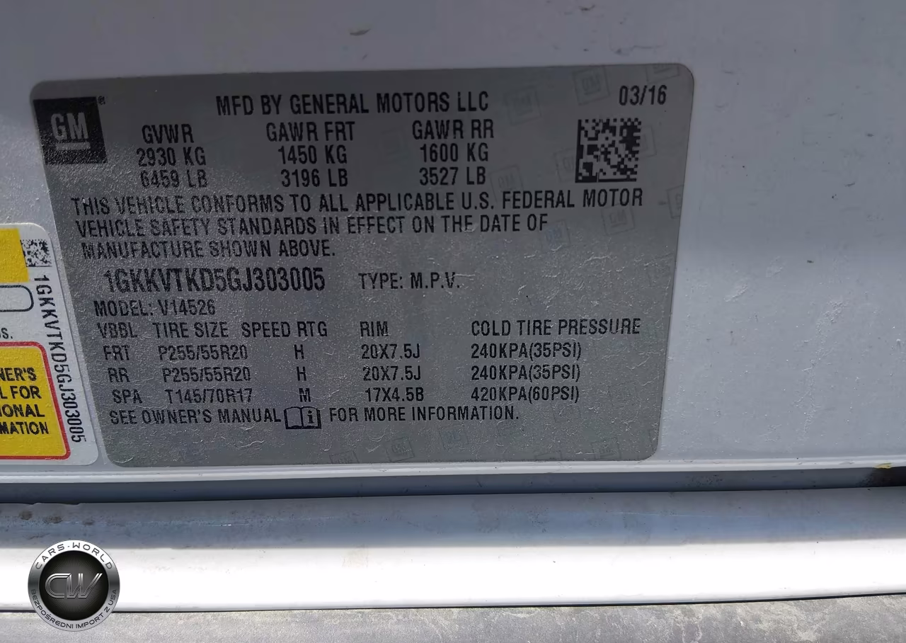2016 GMC Acadia Denali VIN:1GKKVTKD5GJ303005 - 9