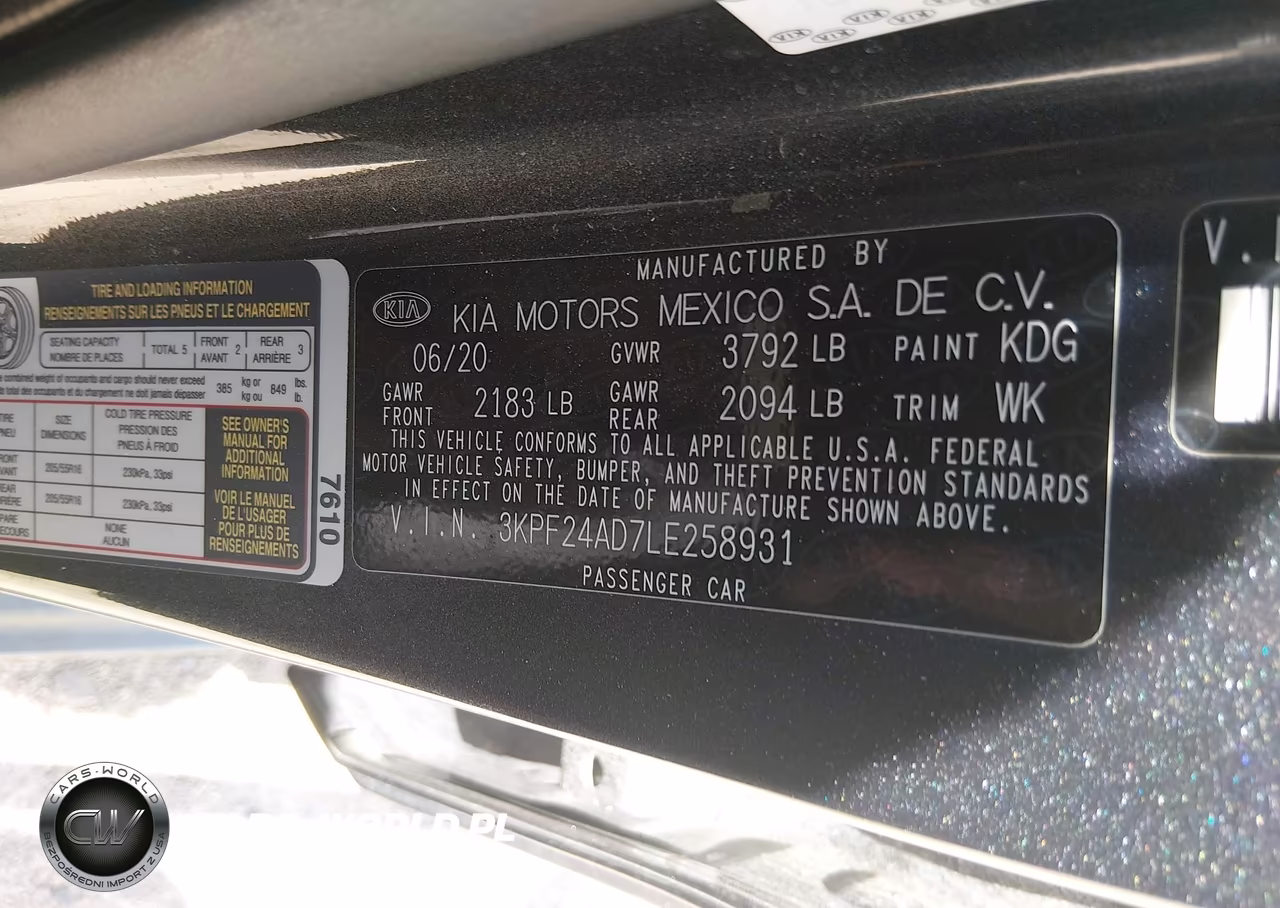 2020 Kia Forte Lxs VIN:3KPF24AD7LE258931 - 9