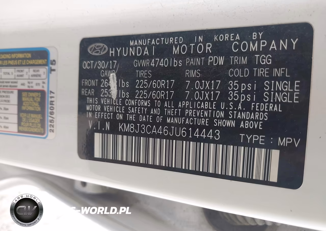 2018 Hyundai Tucson Sel VIN:KM8J3CA46JU614443 - 9