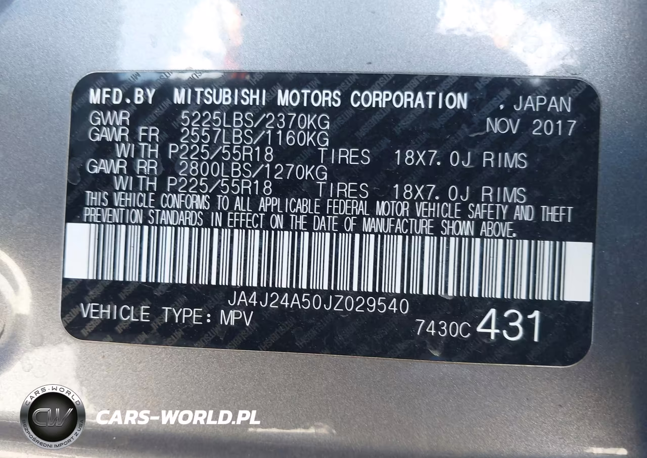 2018 Mitsubishi Outlander Phev Gt VIN:JA4J24A50JZ029540 - 9