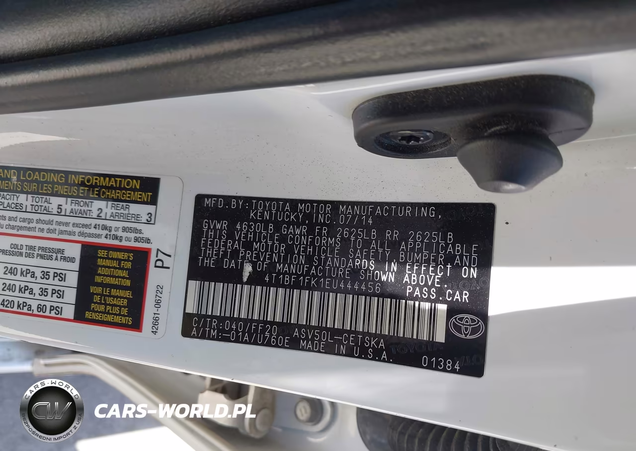 2014 Toyota Camry Se VIN:4T1BF1FK1EU444456 - 9
