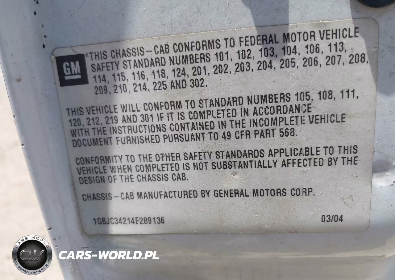 2004 Chevrolet Silverado 3500 Chassis Ls VIN:1GBJC34214E289136 - 8