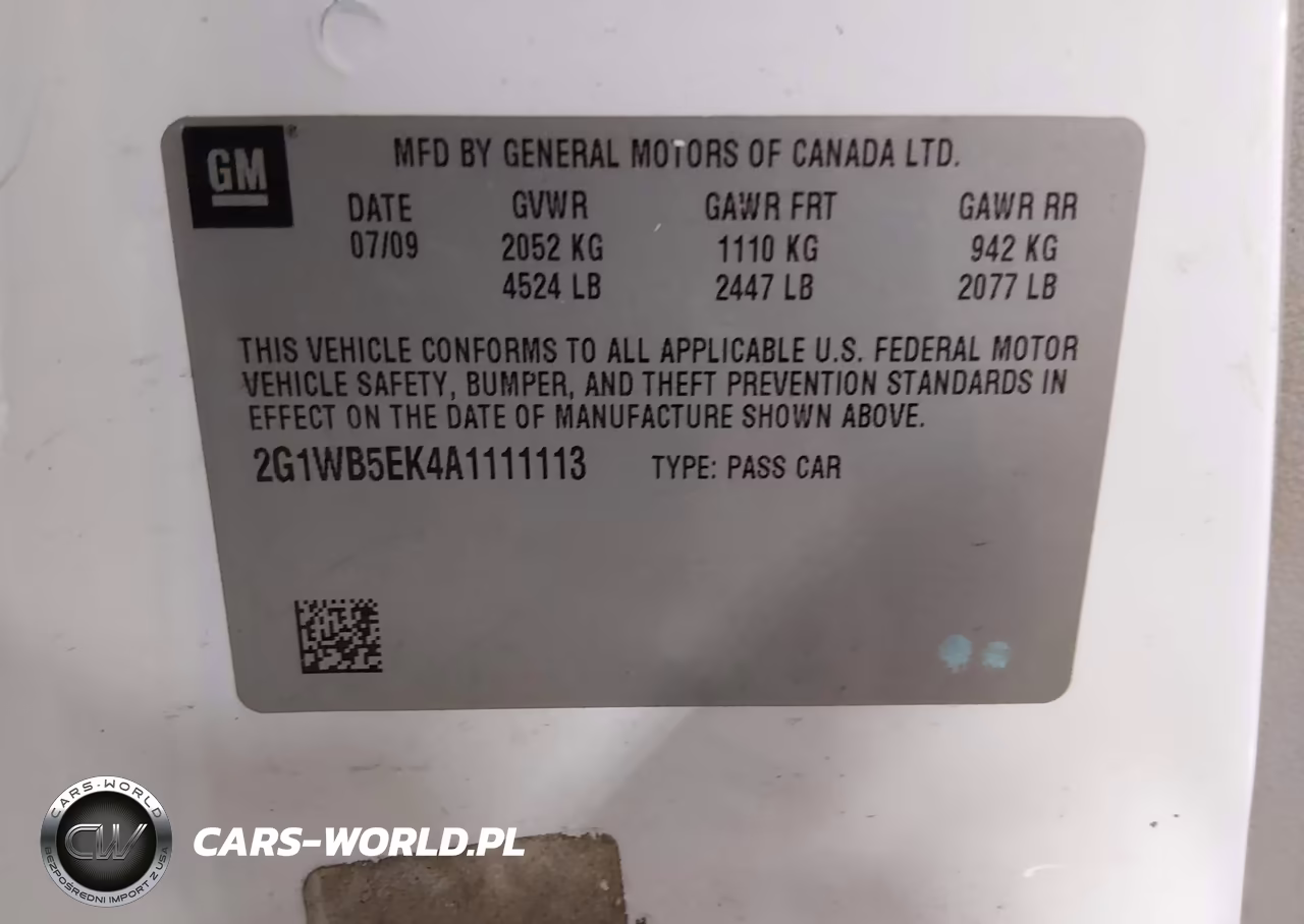 2010 Chevrolet Impala Lt VIN:2G1WB5EK4A1111113 - 9