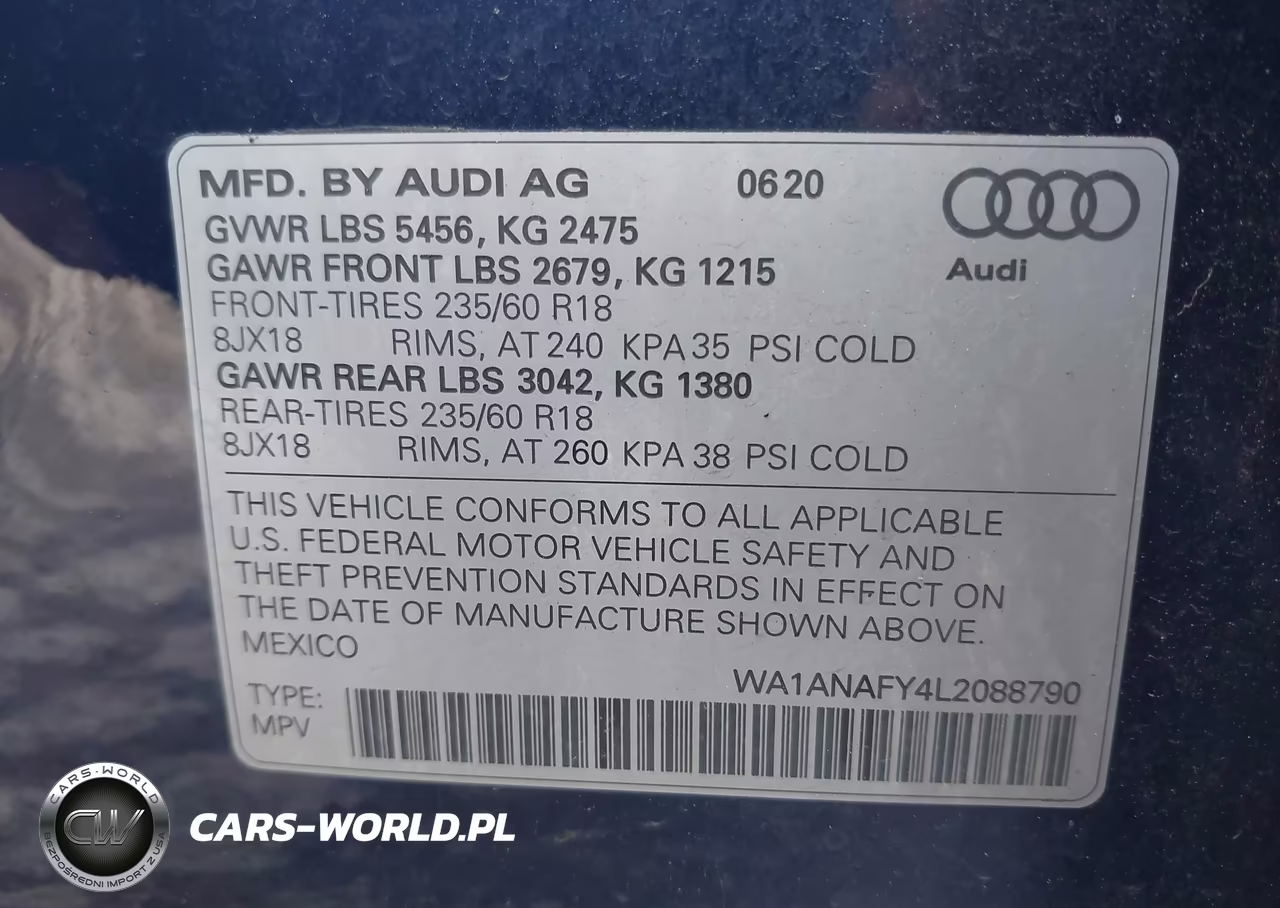 2020 Audi Q5 Premium 45 Tfsi Quattro S Tronic VIN:WA1ANAFY4L2088790 - 9