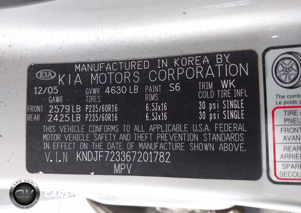 2006 Kia Sportage Ex V6-Lx V6 VIN:KNDJF723367201782 - 9