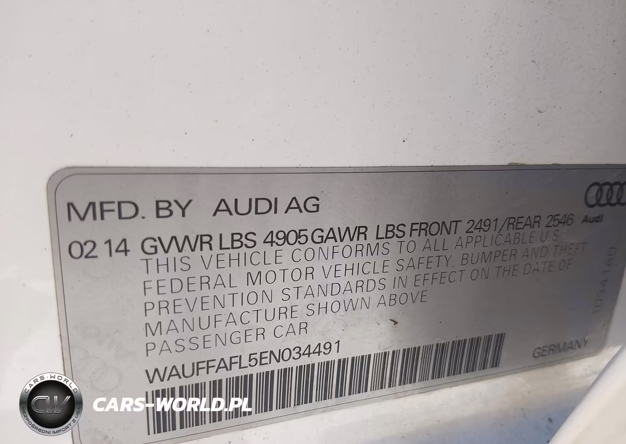 2014 Audi A4 2.0T Premium VIN:WAUFFAFL5EN034491 - 9