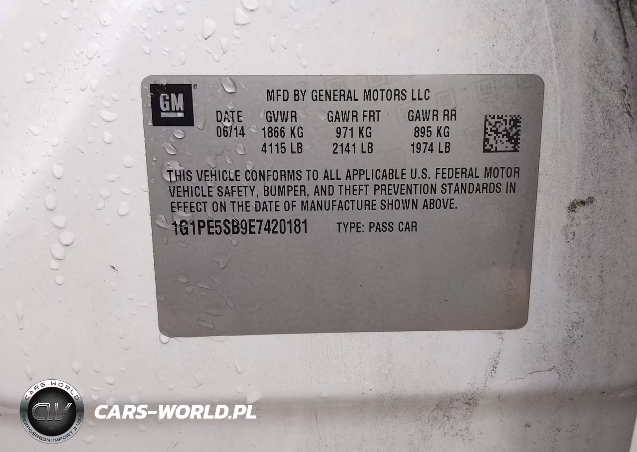 2014 Chevrolet Cruze 2Lt Auto VIN:1G1PE5SB9E7420181 - 9