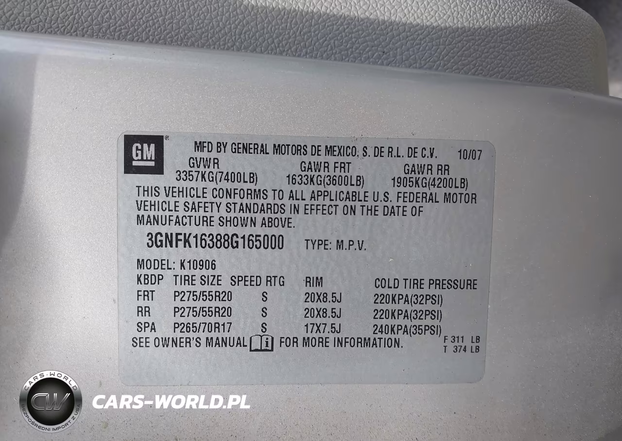 2008 Chevrolet Suburban 1500 Ltz VIN:3GNFK16388G165000 - 9