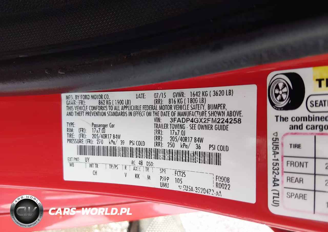 2015 Ford Fiesta St VIN:3FADP4GX2FM224258 - 9