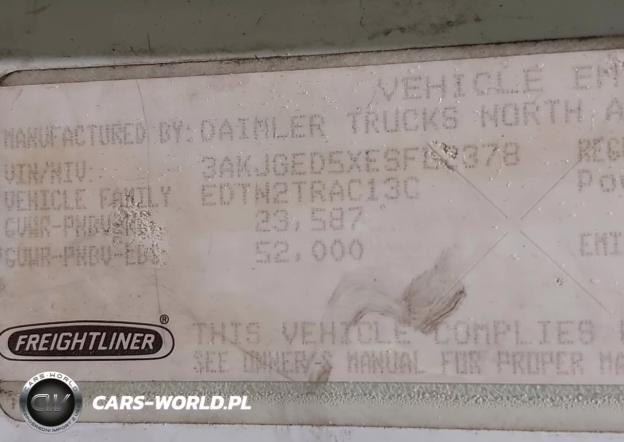 2014 Freightliner Cascadia 125 VIN:3AKJGED5XESFL2378 - 8
