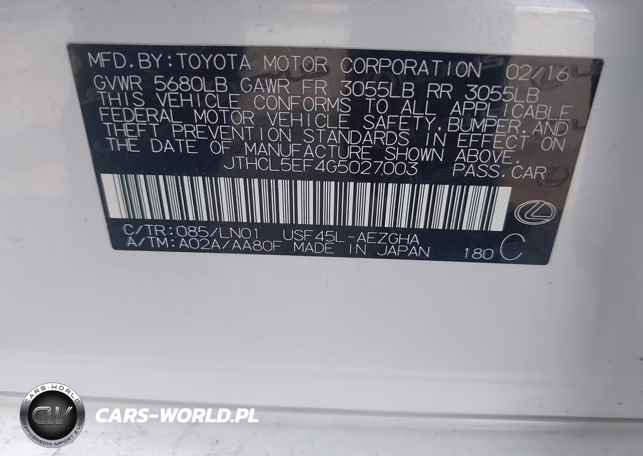 2016 Lexus Ls 460 VIN:JTHCL5EF4G5027003 - 9