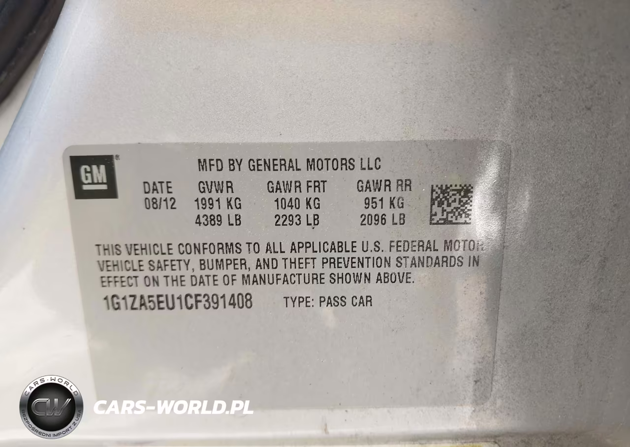 2012 Chevrolet Malibu Ls VIN:1G1ZA5EU1CF391408 - 9