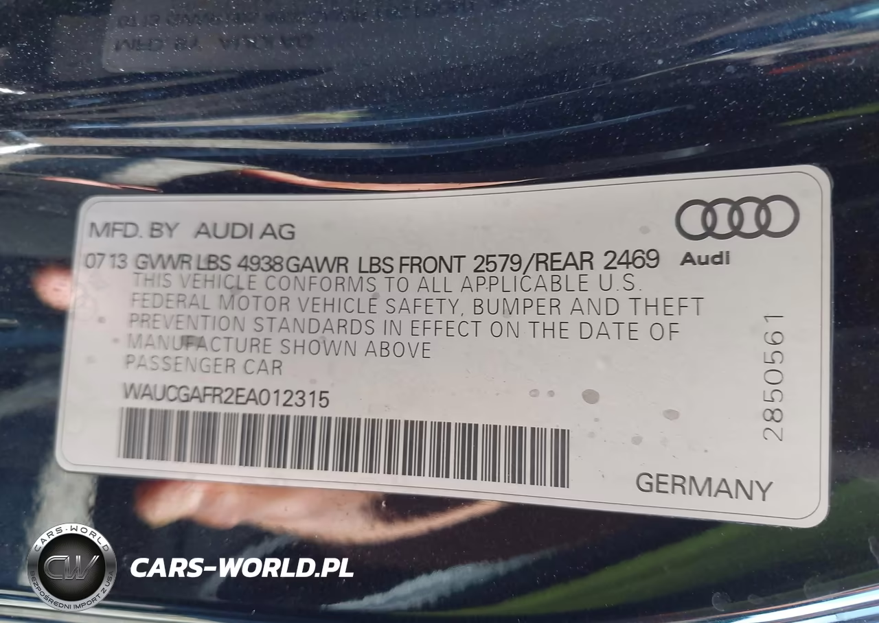2014 Audi S5 3.0T Premium Plus VIN:WAUCGAFR2EA012315 - 9