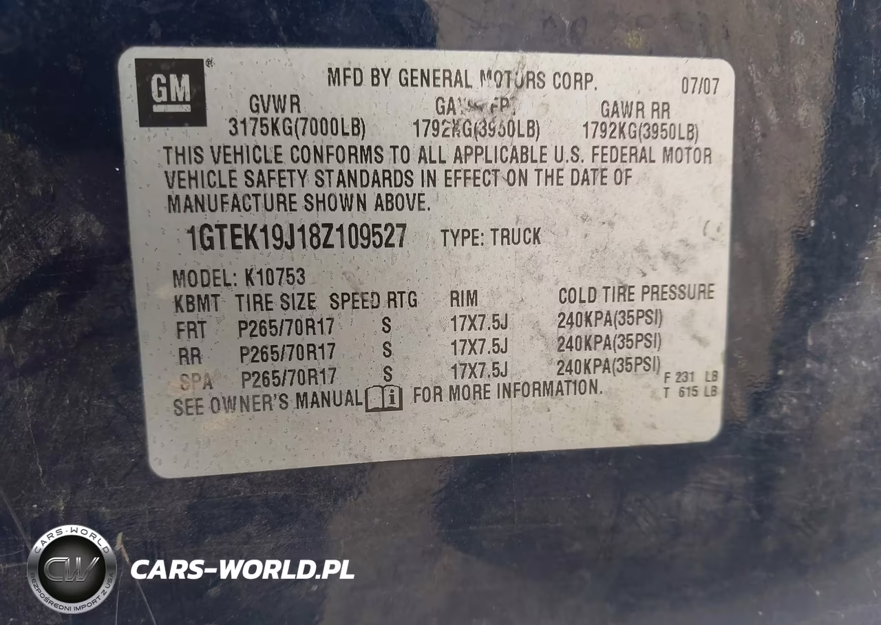 2008 GMC Sierra 1500 Sle1 VIN:1GTEK19J18Z109527 - 9